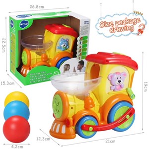 اسباب بازی موزیکال قطار توپ پرت کن هولی تویز مدل 958 Hola Toys Musical