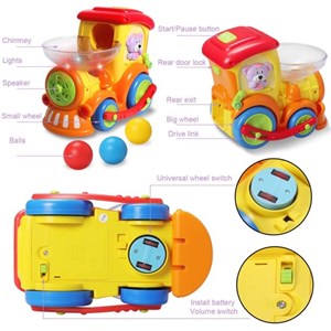 اسباب بازی موزیکال قطار توپ پرت کن هولی تویز مدل 958 Hola Toys Musical