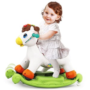 اسباب بازی موزیکال دو کاره اسب الاکلنگی هولی تویز مدل Hola Toys Rocking Horse Children's Music 987