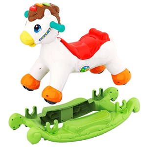 اسباب بازی موزیکال دو کاره اسب الاکلنگی هولی تویز مدل Hola Toys Rocking Horse Children's Music 987
