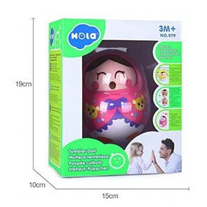 اسباب بازی جغجغه تعادلی هولی تویز طرح عروسک صورتی مدل 979 Hola Toys Shaking