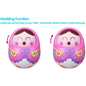 اسباب بازی جغجغه تعادلی هولی تویز طرح عروسک صورتی مدل 979 Hola Toys Shaking