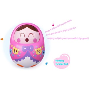 اسباب بازی جغجغه تعادلی هولی تویز طرح عروسک صورتی مدل 979 Hola Toys Shaking