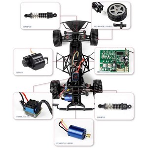  ماشین کنترلی حرفه ای سرعتی آفرود WLToys L979 2.4GHz 1:12_اسباب بازی