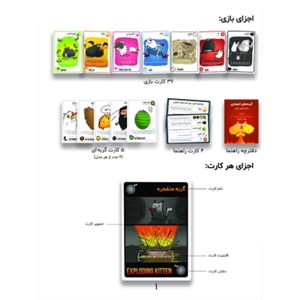 بازی فکری گربه های انفجاری فندقچه EXPLODINGS KITTENS _ اسباب بازی