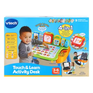میز و صندلی 4 حالته موزیکال زرد VTech 4-in-1 Touch and Learn Activity Desk _ اسباب بازی