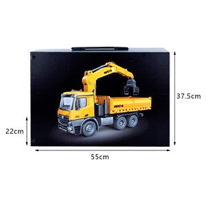  ماشین کنترلی شارژی کامیون حرفه ای هوینا مدل HUINA 1575 RC 1:14 Timber Grab Truck Dumpe_اسباب بازی