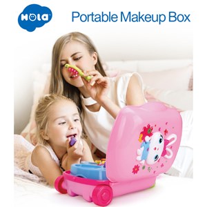 اسباب بازی موزیکال ست آرایشی چمدانی قابل حمل هولی تویز مدل 3109 Hola Toys Princess Suitcase