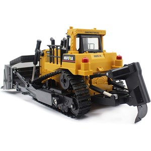  ماشین کنترلی شارژی بولدوزر حرفه ای هوینا مدل Huina Bulldozer 1569 1:16_اسباب بازی