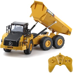 ماشین کنترلی شارژی کامیون کمپرسی حرفه ای هوینا مدل Huina Dump Truck 1568 1:24_اسباب بازی