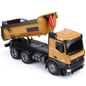  ماشین کنترلی شارژی کامیون راه سازی حرفه ای هوینا مدل Huina Dump Truck 1573 1:14_اسباب بازی