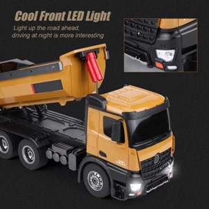 ماشین کنترلی شارژی کامیون راه سازی حرفه ای هوینا مدل Huina Dump Truck 1573 1:14_اسباب بازی