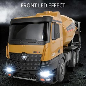  ماشین کنترلی شارژی کامیون میکسر بتن حرفه ای هوینا مدل Huina Mixer Truck 1574 1:14_اسباب بازی