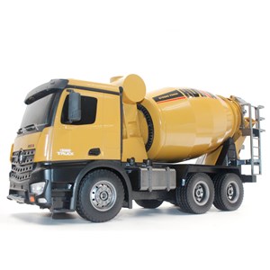 ماشین کنترلی شارژی کامیون میکسر بتن حرفه ای هوینا مدل Huina Mixer Truck 1574 1:14_اسباب بازی