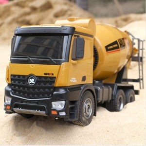  ماشین کنترلی شارژی کامیون میکسر بتن حرفه ای هوینا مدل Huina Mixer Truck 1574 1:14_اسباب بازی