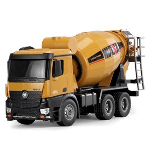  ماشین کنترلی شارژی کامیون میکسر بتن حرفه ای هوینا مدل Huina Mixer Truck 1574 1:14_اسباب بازی