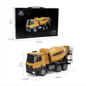 ماشین کنترلی شارژی کامیون میکسر بتن حرفه ای هوینا مدل Huina Mixer Truck 1574 1:14_اسباب بازی