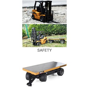 ماشین کنترلی شارژی لیفتراک سه کاره حرفه ای هوینا مدل Huina Trucks Rc 1576 1:10_اسباب بازی