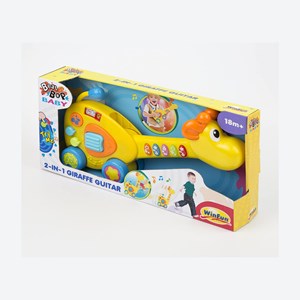 گیتار زرافه وین فان مدل Guitarra Girafa 2 em 1 Winfun_اسباب بازی