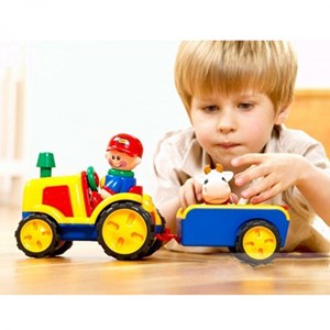 اسباب بازی تراکتور یدک کش تولو مدل 89746 Tolo Tractor and Trailer