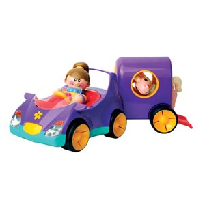 اسباب بازی ماشین یدک کش دختر تولو مدل 89911 Tolo Pony Trailer- Pastel Colours