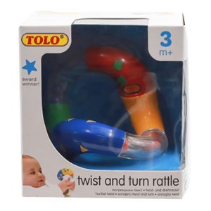 اسباب بازی جغجغه دوقلوی گردان تولو مدل 86445 Tolo Twist And Turn Rattle